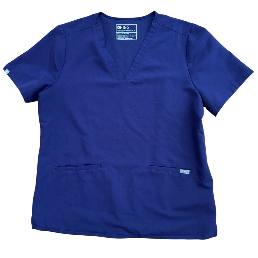 Figs Casma Three Pocket Scrub Top‎ Women’s Size XL Short Sleeve Purple FW1100